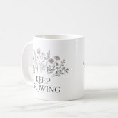 野生の花のボタニカルマグカップ コーヒーマグカップ (正面左)