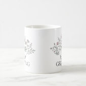 野生の花のボタニカルマグカップ コーヒーマグカップ (中央)
