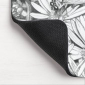 野生の花のマウスパッド 花のアート コンピューターの装飾 マウスパッド (コーナー)