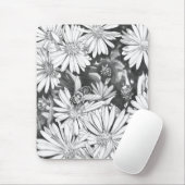 野生の花のマウスパッド 花のアート コンピューターの装飾 マウスパッド (マウス)