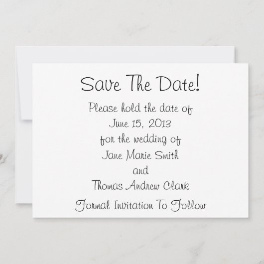 野生の花のミルクボトル日付を保存 セーブザデート (裏面)