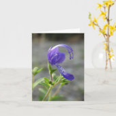 野生の花のメッセージカード カード (黄色い花)