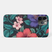野生の花のリピートパターン Case-Mate iPhoneケース (裏面(横))