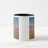 野生の花の中で育つメスキートの木 春 マグカップ (中央)