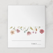 「野生の花の名前札」野の花と緑の水彩画が特徴の、次回のイベント、ベビーシャワー、ブライズシャワーのた プレイスカード (外部開封)