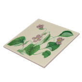 野生の花の国の台所セラミックタイルのバイオレット タイル (側面)