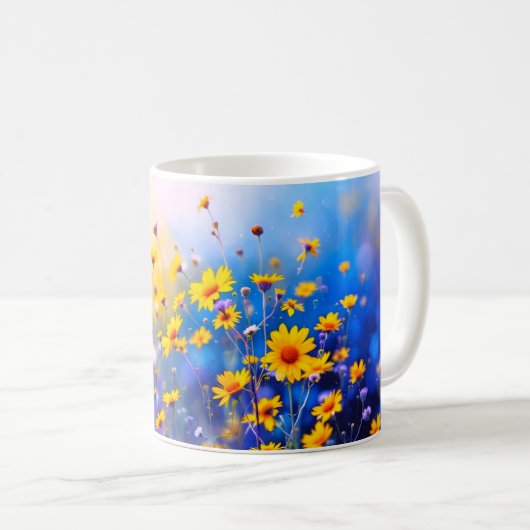野生の花の夏 コーヒーマグカップ (正面右)