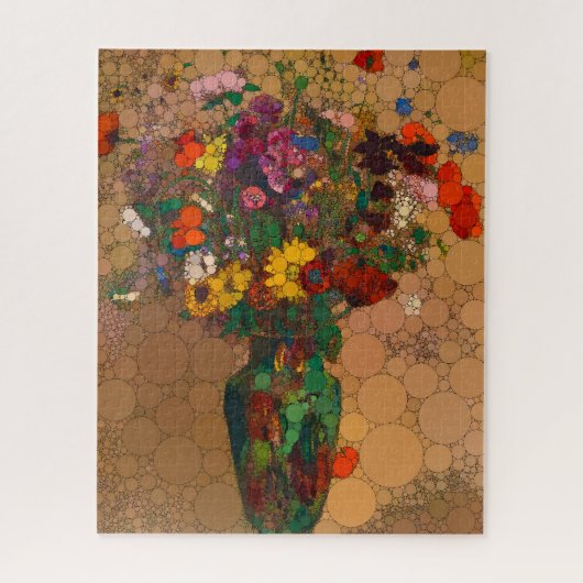 野生の花の大きな花束 – After Odilon Redon ジグソーパズル (縦)