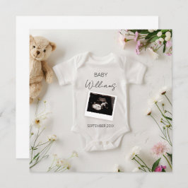 野生の花の妊娠の発表 招待状