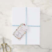 野生の花の小さな赤ちゃんシャワーメッセージカード ギフトタグ (より糸付き)