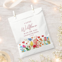 野生の花の小さな野生の花のフローラ赤ちゃんシャワー