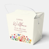 野生の花の小さな野生の花のフローラ赤ちゃんシャワー フェイバーボックス (裏面サイド)