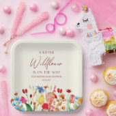 野生の花の小さな野生の花のフローラ赤ちゃんシャワー ペーパープレート (パーティー)