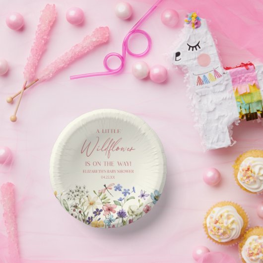 野生の花の小さな野生の花のフローラ赤ちゃんシャワー ペーパーボウル (パーティー)