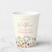 野生の花の小さな野生の花のフローラ赤ちゃんシャワー 紙コップ (正面)
