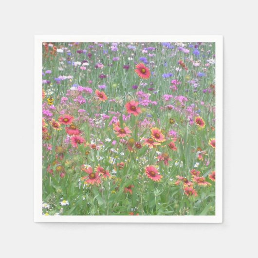 「野生の花の庭だよ！」 スタンダードカクテルナプキン (正面)