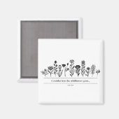 野生の花の成長を考える マグネット (正面/裏面)