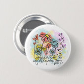 野生の花の成長を考える 缶バッジ (正面&裏面)