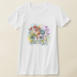 野生の花の成長を考える Tシャツ