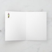 野生の花の挨拶状 カード (内部)