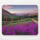 野生の花の日の出の|頂点に達されたビュート、コロラド州 マウスパッド (正面)