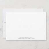 野生の花の日付を保存 招待状 (裏面)