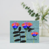 野生の花の日付を保存 案内ポストカード (スタンド正面)