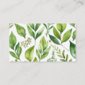 野生の花の森かわいいラッコのおむつくじ エンクロージャーカード (裏面)