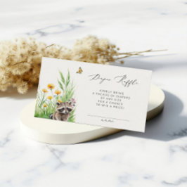 野生の花の森かわいいラッコのおむつくじ エンクロージャーカード