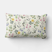 野生の花の植物の花の腰神経の枕 ランバークッション (裏面)