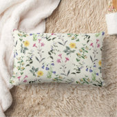 野生の花の植物の花の腰神経の枕 ランバークッション (ブランケット)