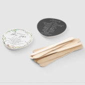 野生の花の植物性結婚式 プログラムハンドファン ハンドファン (組立なし)