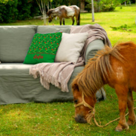 野生の花の模様ポピー緑の装飾用クッション クッション