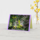 野生の花の母の日カードの集り カード (黄色い花)