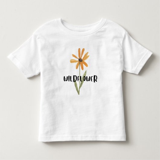 野生の花の母を育てる新しいママベビー母の日 トドラーTシャツ (正面)