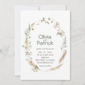 野生の花の水の色の熱帯招待 (正面)