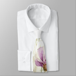 野生の花の水彩野 ネクタイ
