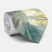 野生の花の水彩野 ネクタイ (ロール)