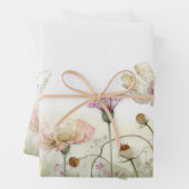 野生の花の水彩野 ラッピングペーパーシート (インサイチュ)