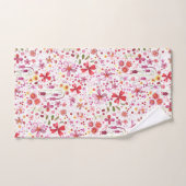 野生の花の水彩 バスタオルセット (ハンドタオル)