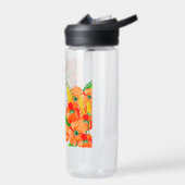 野生の花の水色 ウォーターボトル (左面)