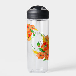 野生の花の水色 ウォーターボトル