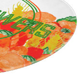 野生の花の水色 カッティングボード (角)