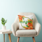 野生の花の水色 クッション (椅子)