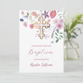 野生の花の洗礼 招待状 (スタンド正面)