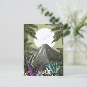野生の花の火山の山 ポストカード (スタンド正面)