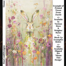 野生の花の牧草地のウサギEE3Lデコページ