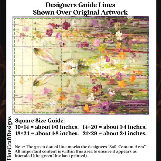 野生の花の牧草地のウサギEE3R Decompage 薄葉紙
