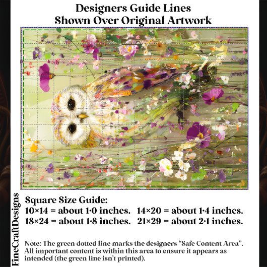 野生の花の牧草地フクロウEE4Lデクページ 薄葉紙