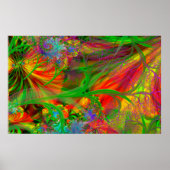 野生の花の畑サイケデリック ポスター (正面)